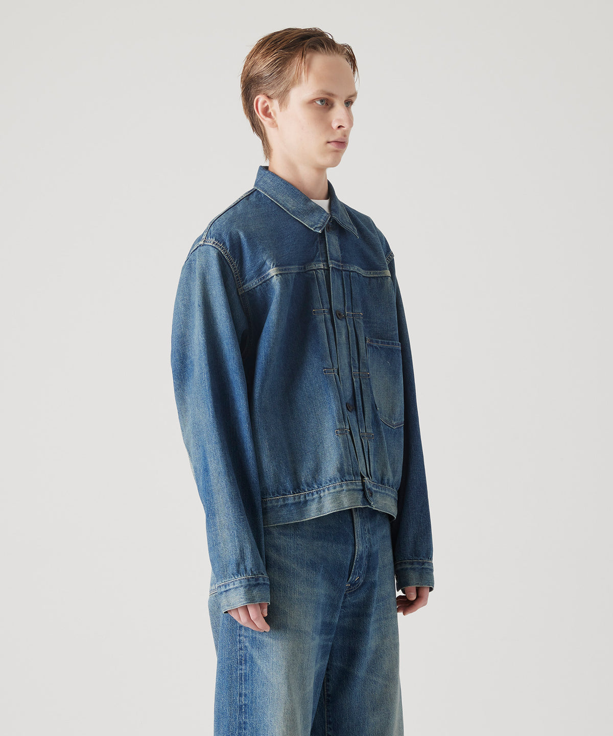 STANDARD DENIM JACKET - RATIO WASH 001
