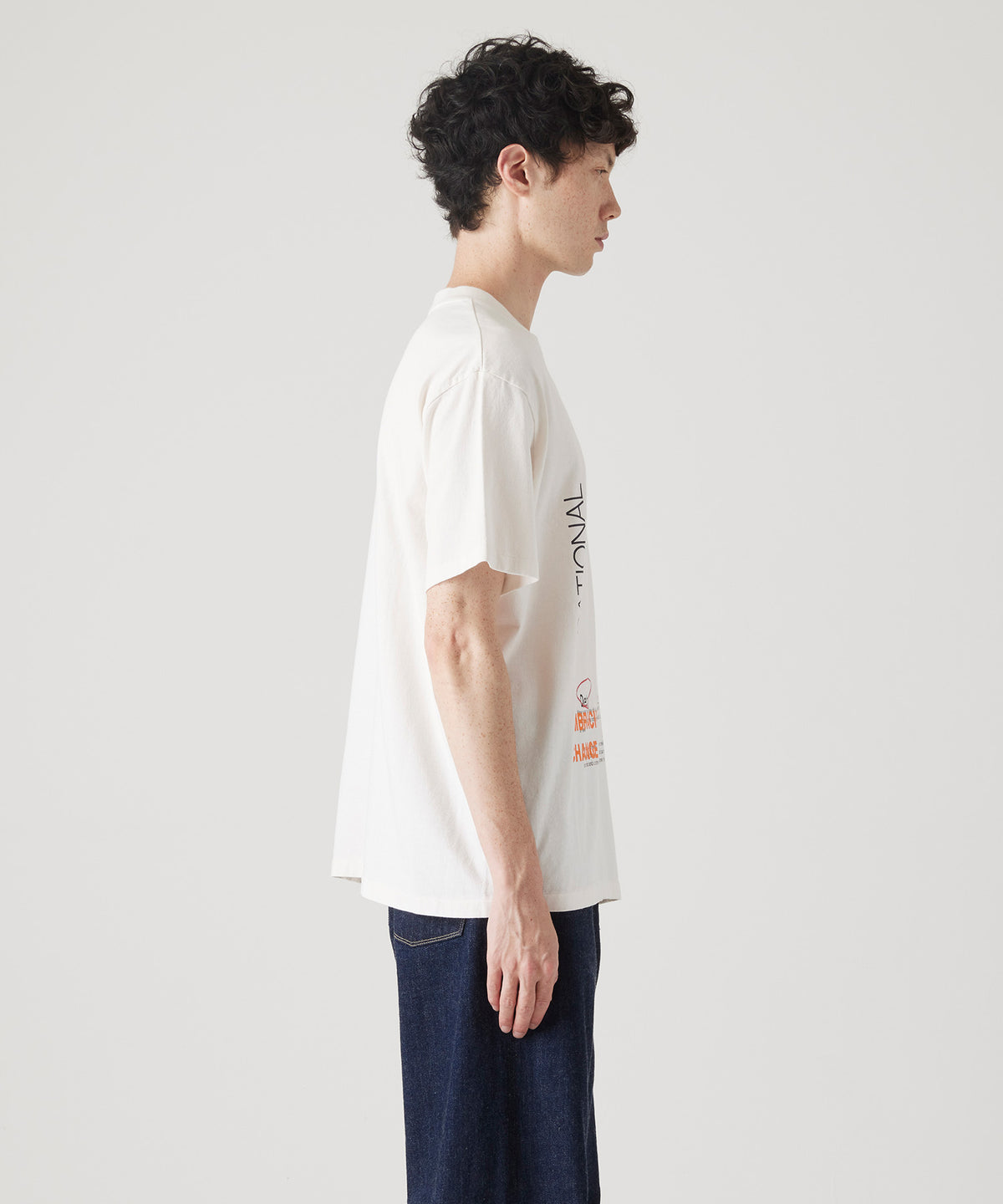 17/-ROUND SHAPE DYED TEE "In The"