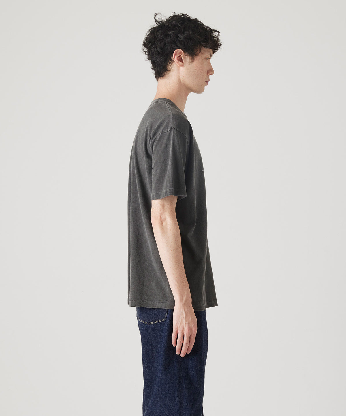 17/-ROUND SHAPE DYED TEE "Flame"