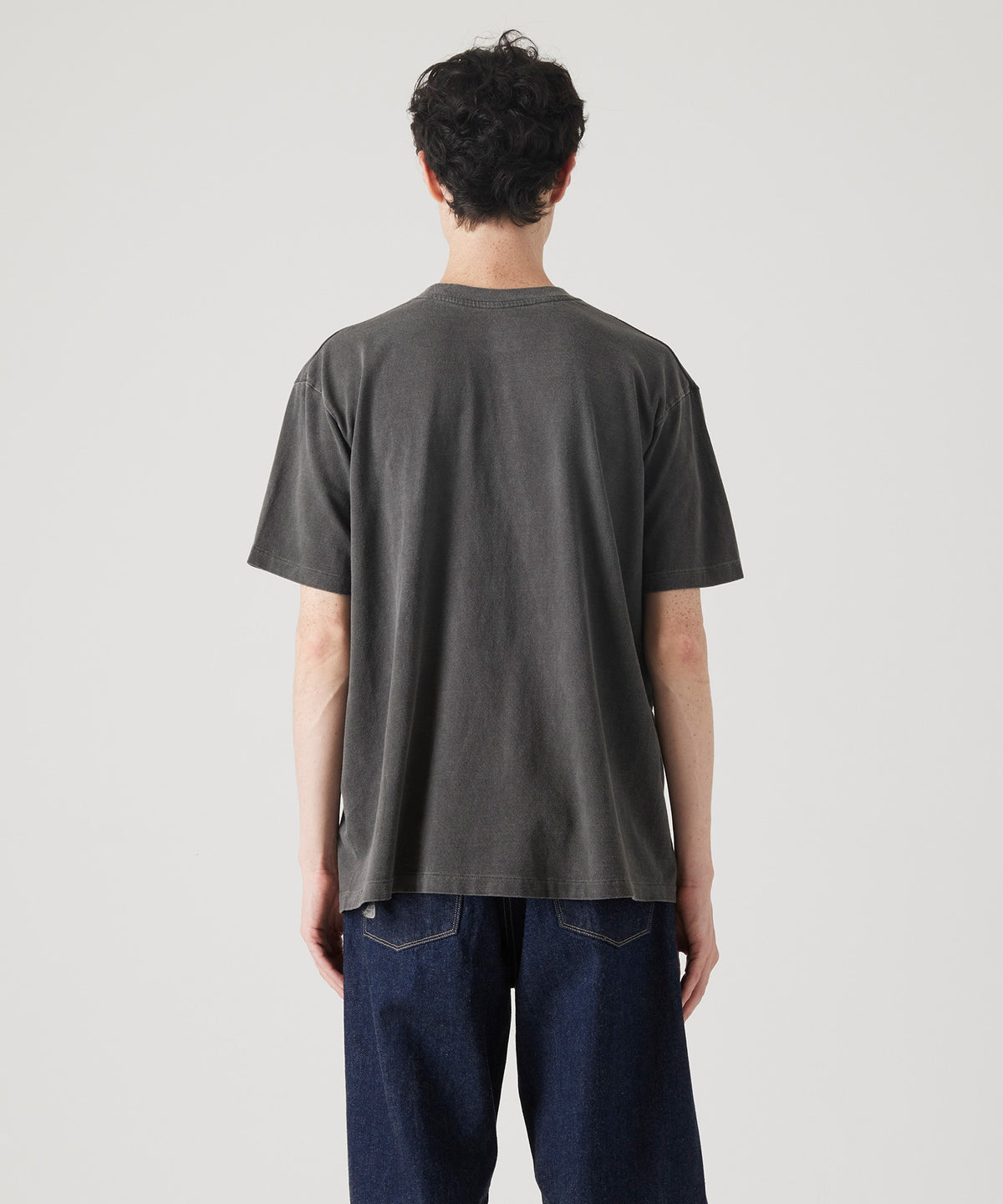 17/-ROUND SHAPE DYED TEE "Flame"