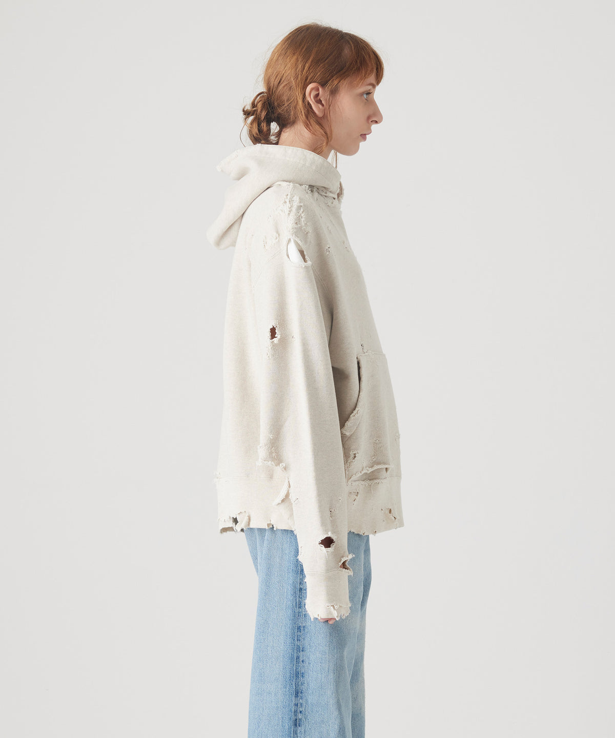 MORE DAMAGE PULL SWEAT PARKA