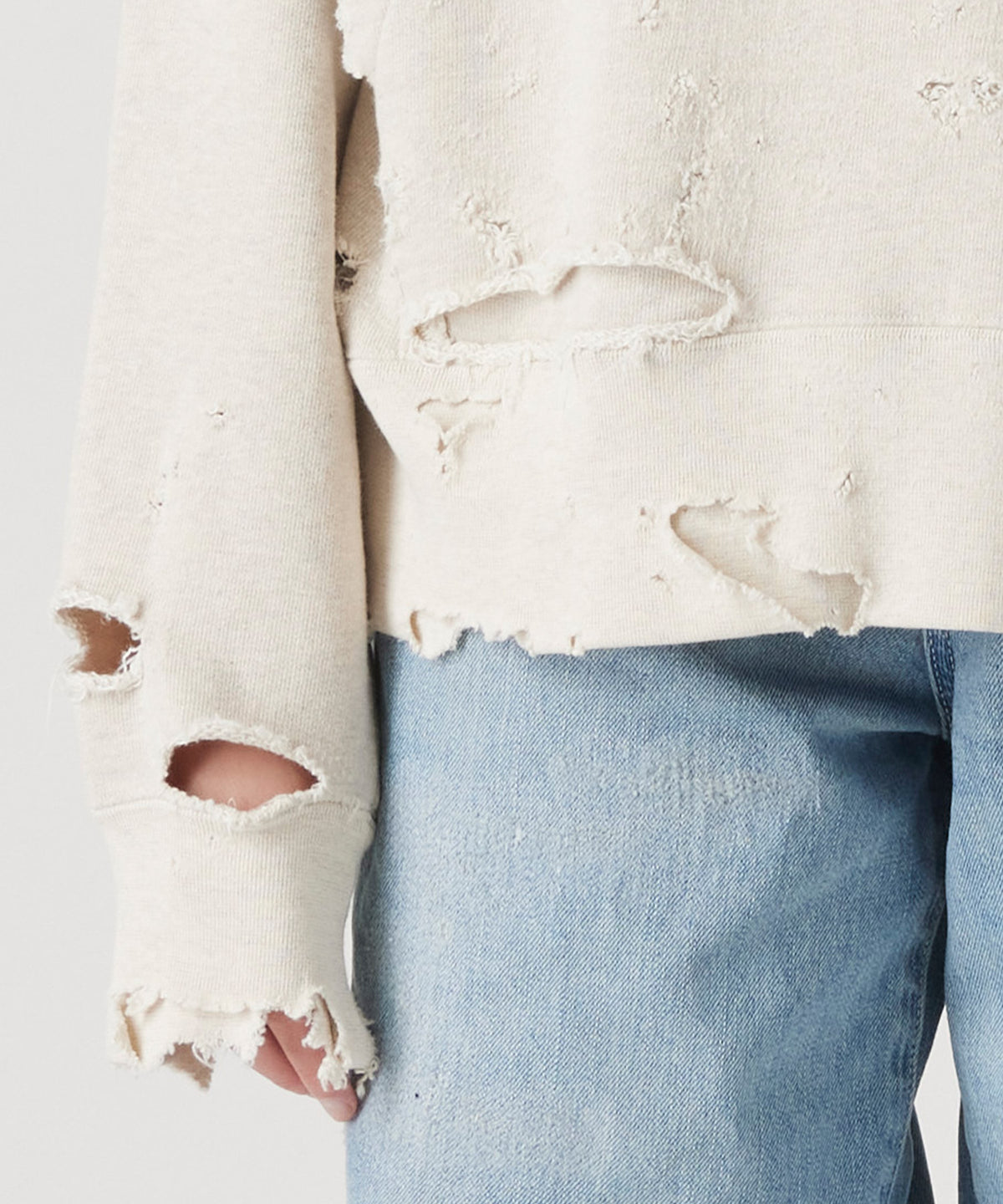 MORE DAMAGE PULL SWEAT PARKA