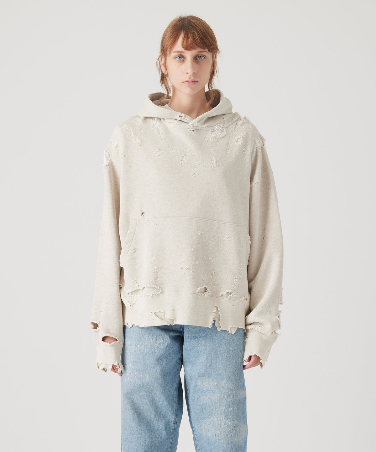MORE DAMAGE PULL SWEAT PARKA