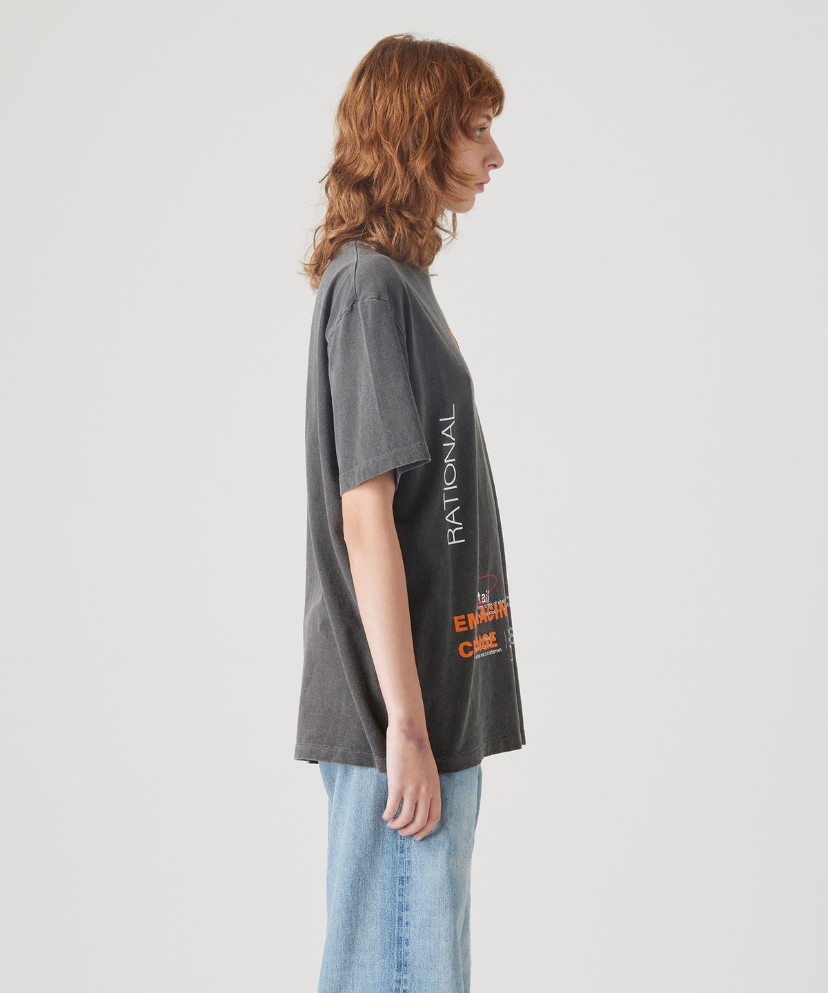 17/-ROUND SHAPE DYED TEE "In The"