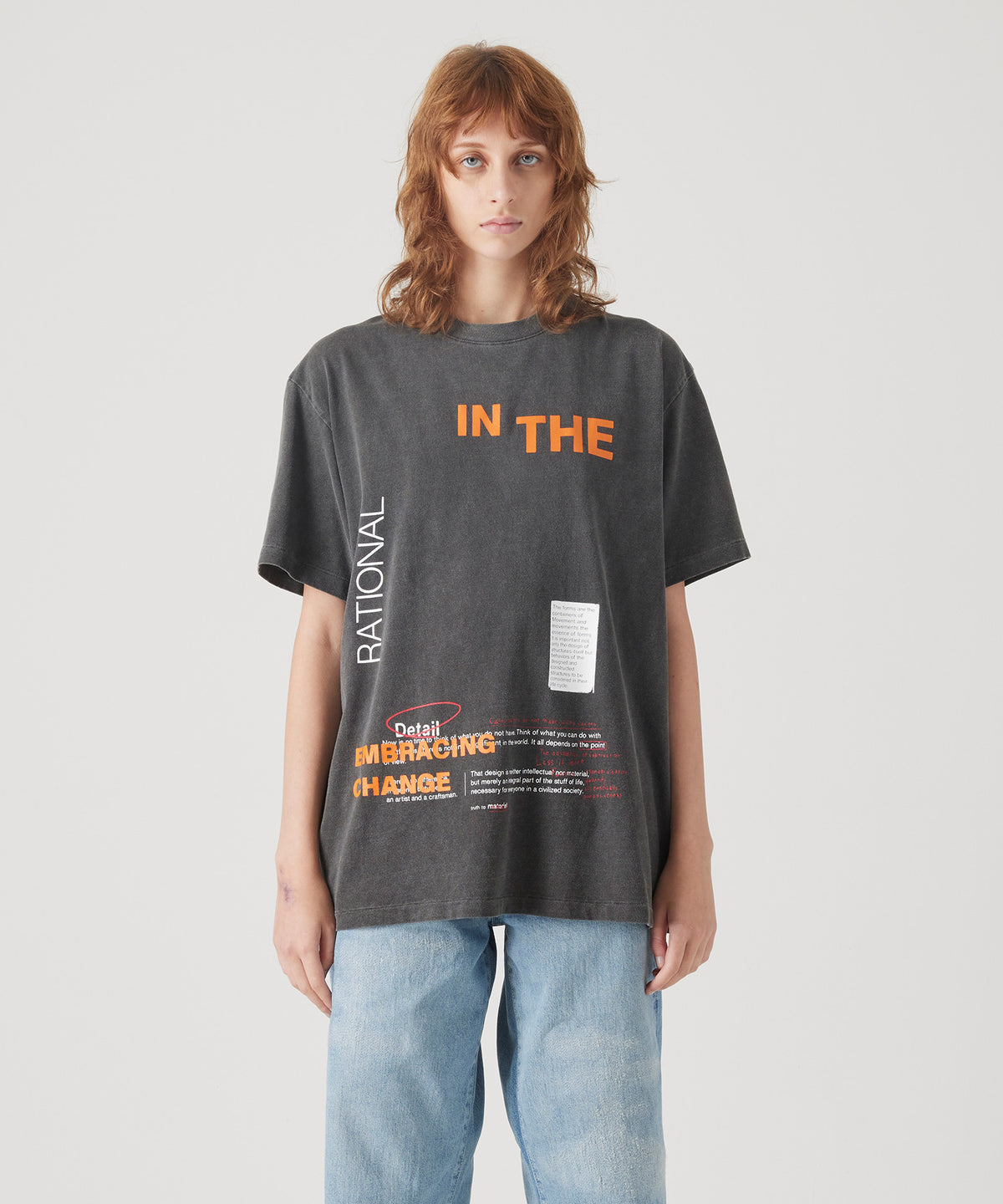 17/-ROUND SHAPE DYED TEE "In The"