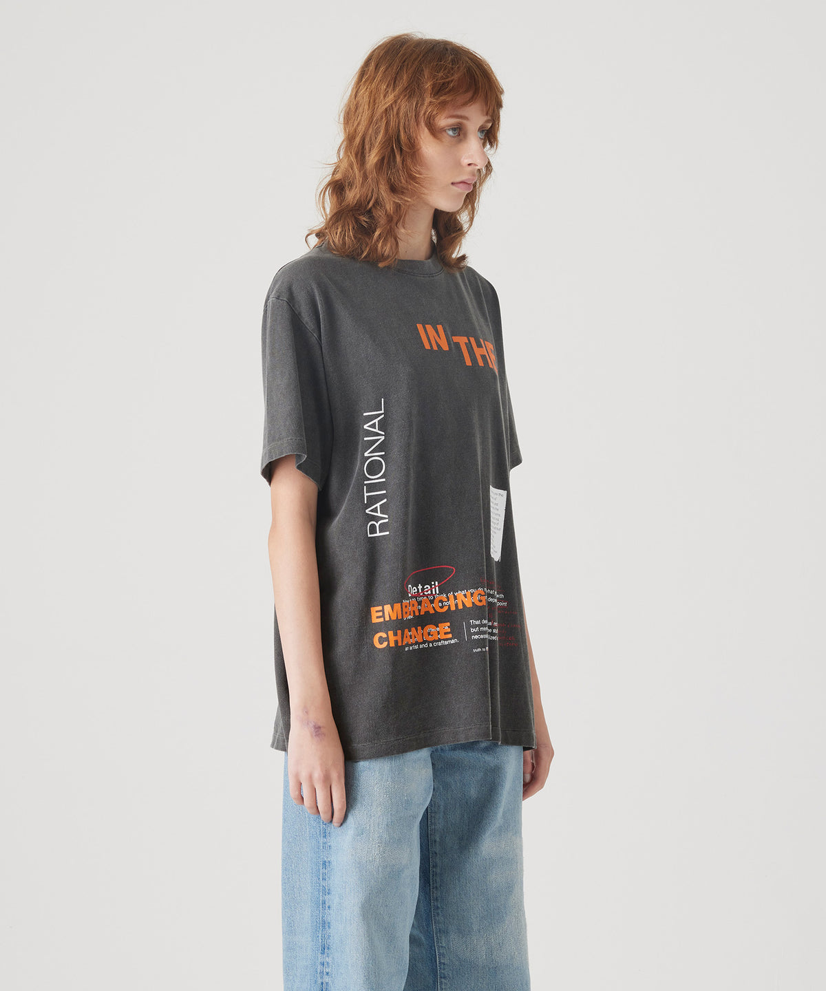17/-ROUND SHAPE DYED TEE "In The"