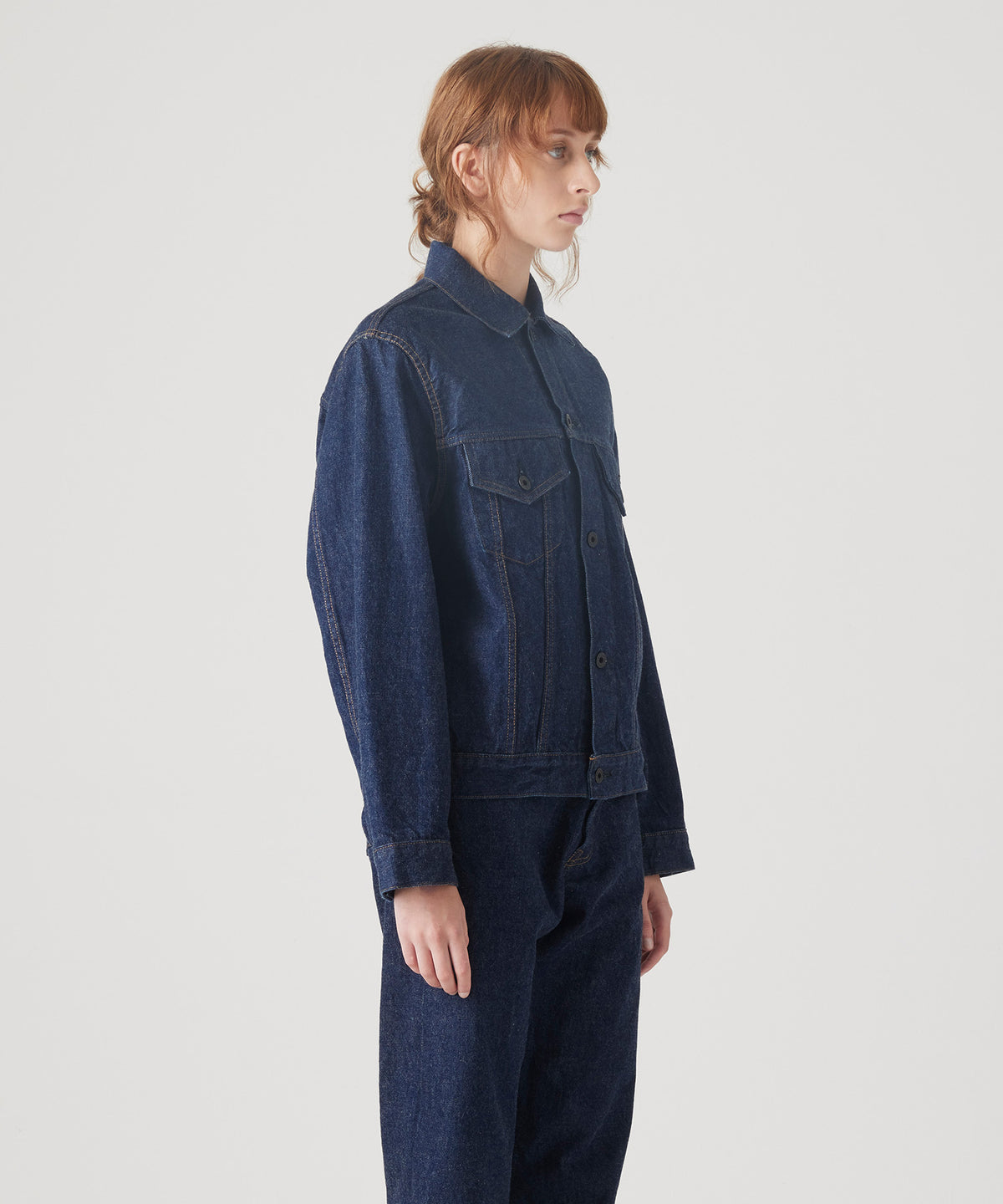 00s SLIM DENIM SHIRT