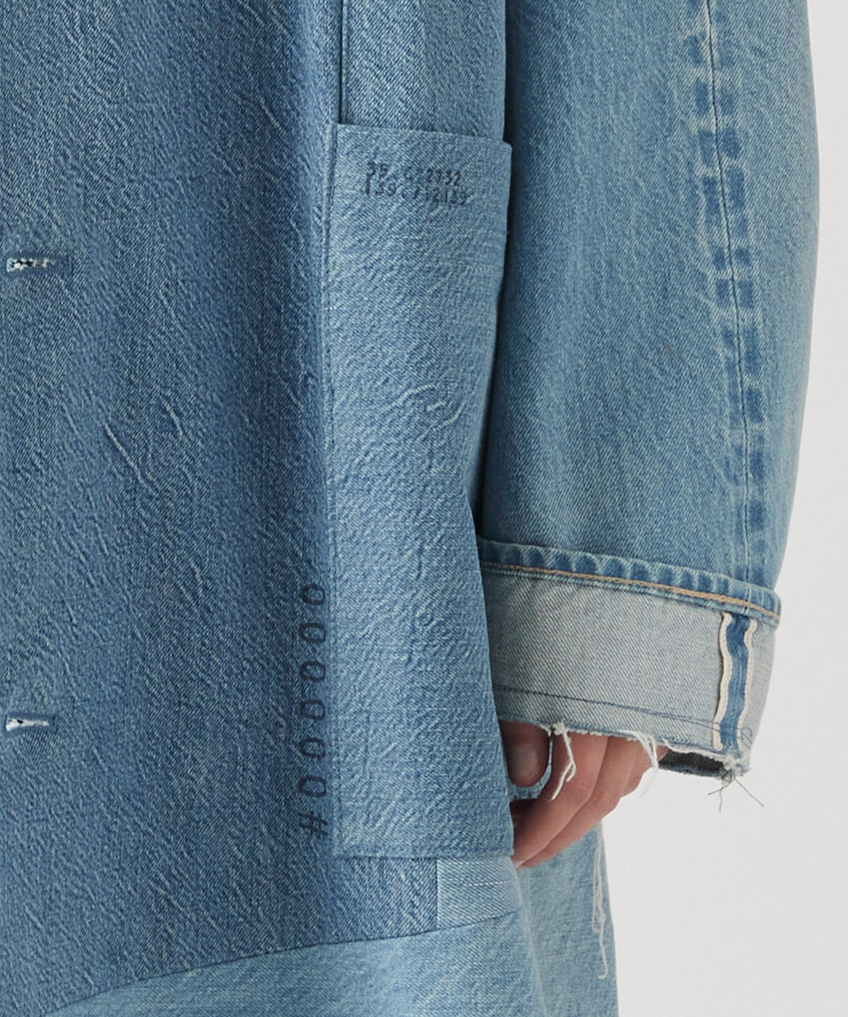 REMAKE DENIM MILITARY MARK III COAT