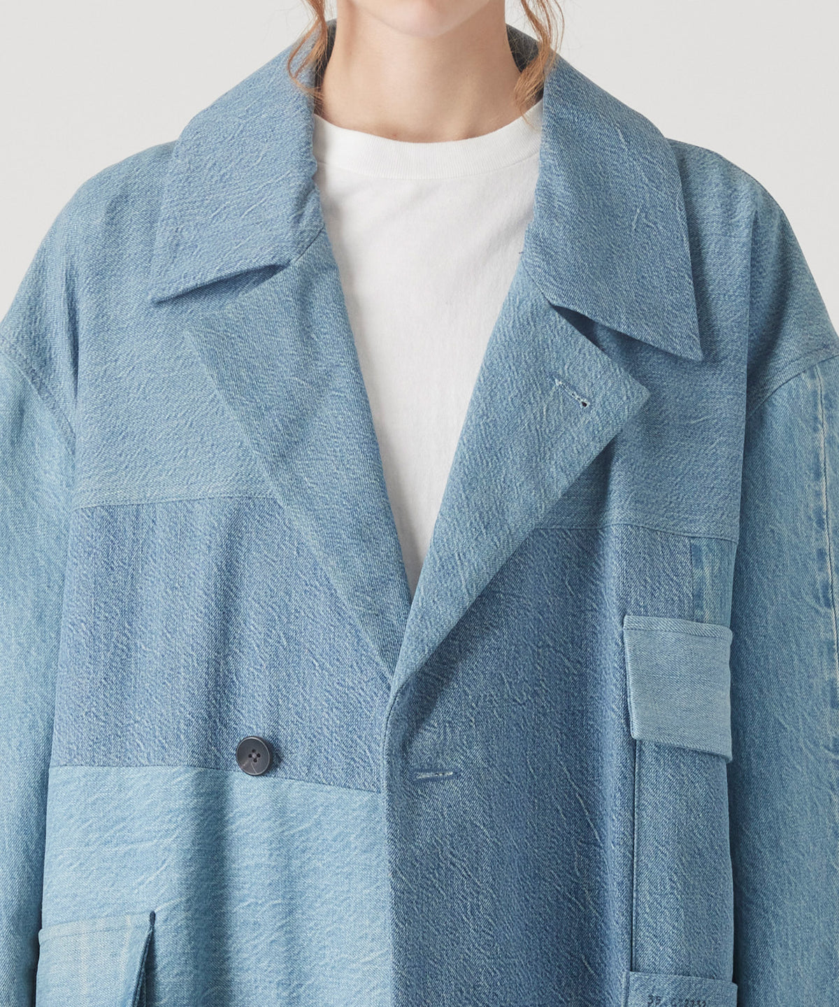 REMAKE DENIM MILITARY MARK III COAT