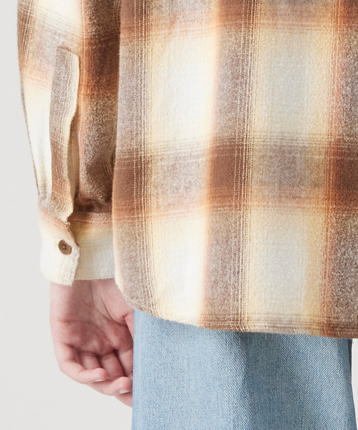 OMBRE BLANKET STITCH SHIRT