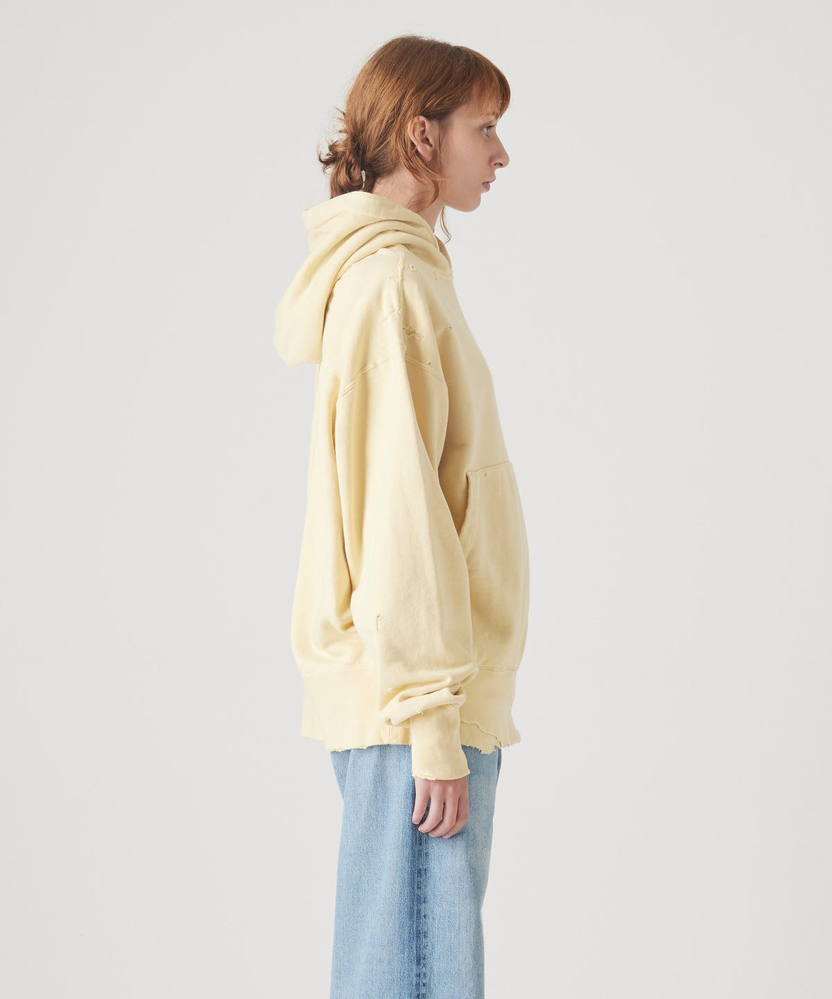MORE DAMAGE WASHED SWEAT PARKA