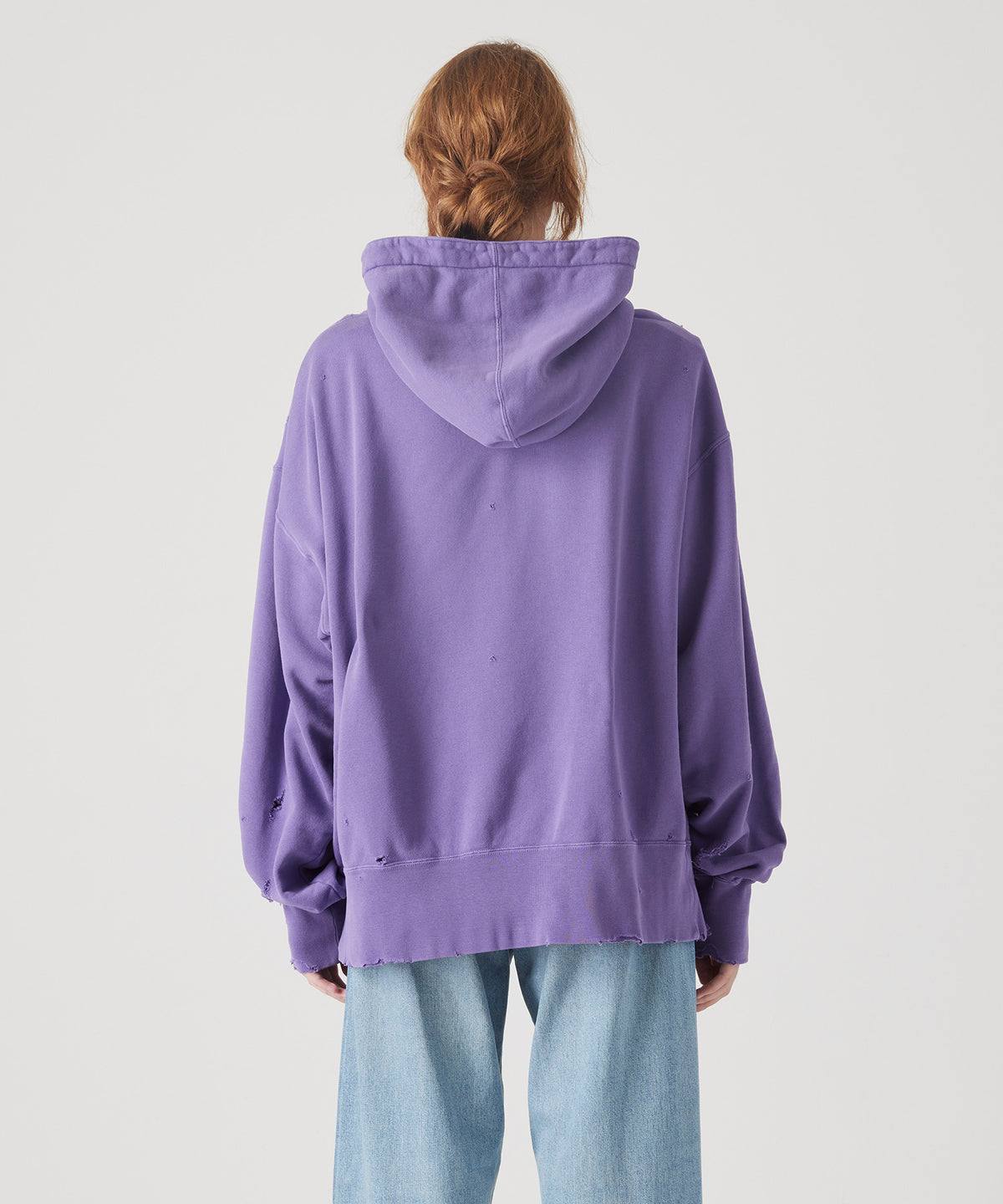 MORE DAMAGE WASHED SWEAT PARKA