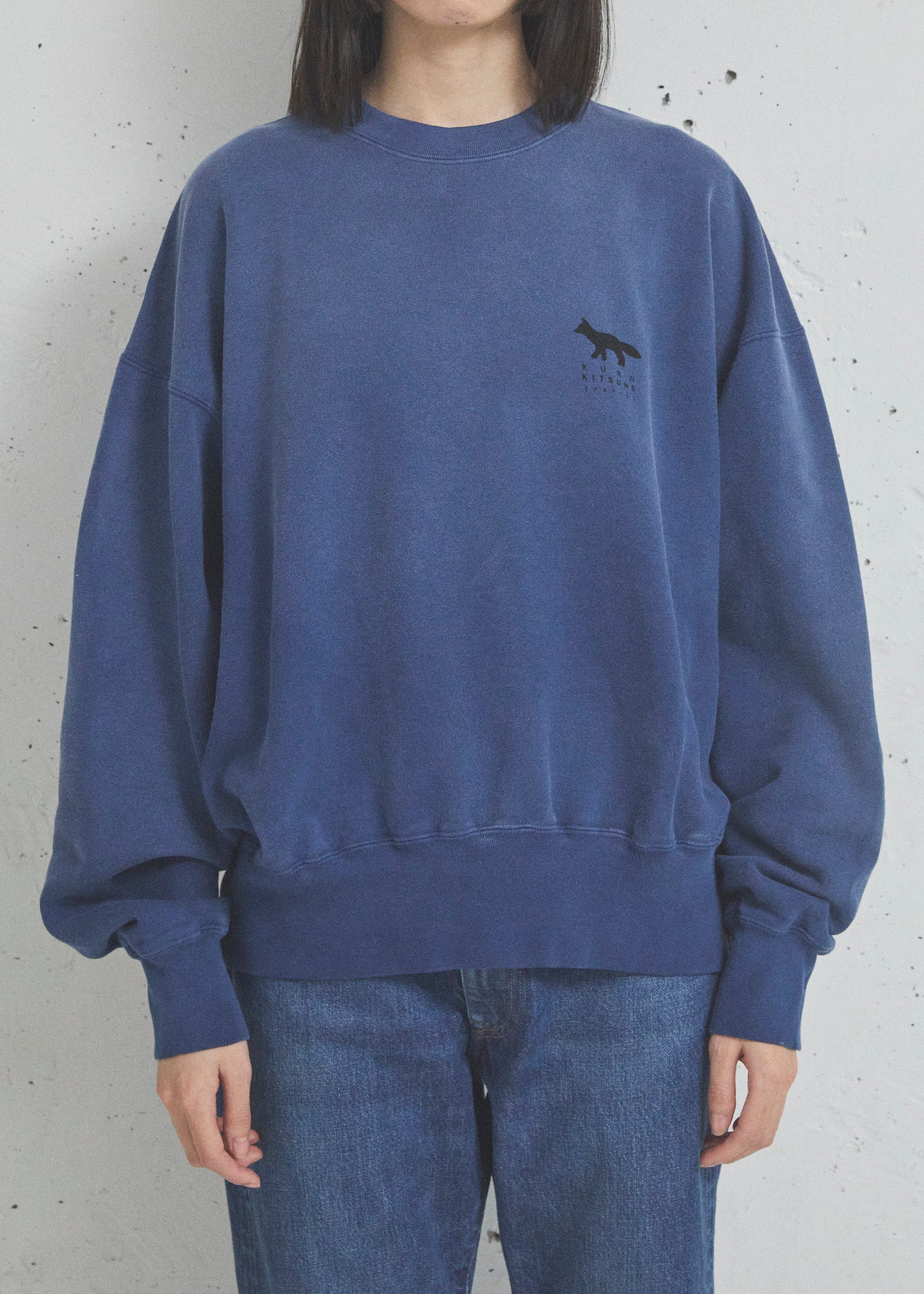 SUNFADED FOX SWEAT SHIRT | KURO × Maison Kitsuné | サンフェード