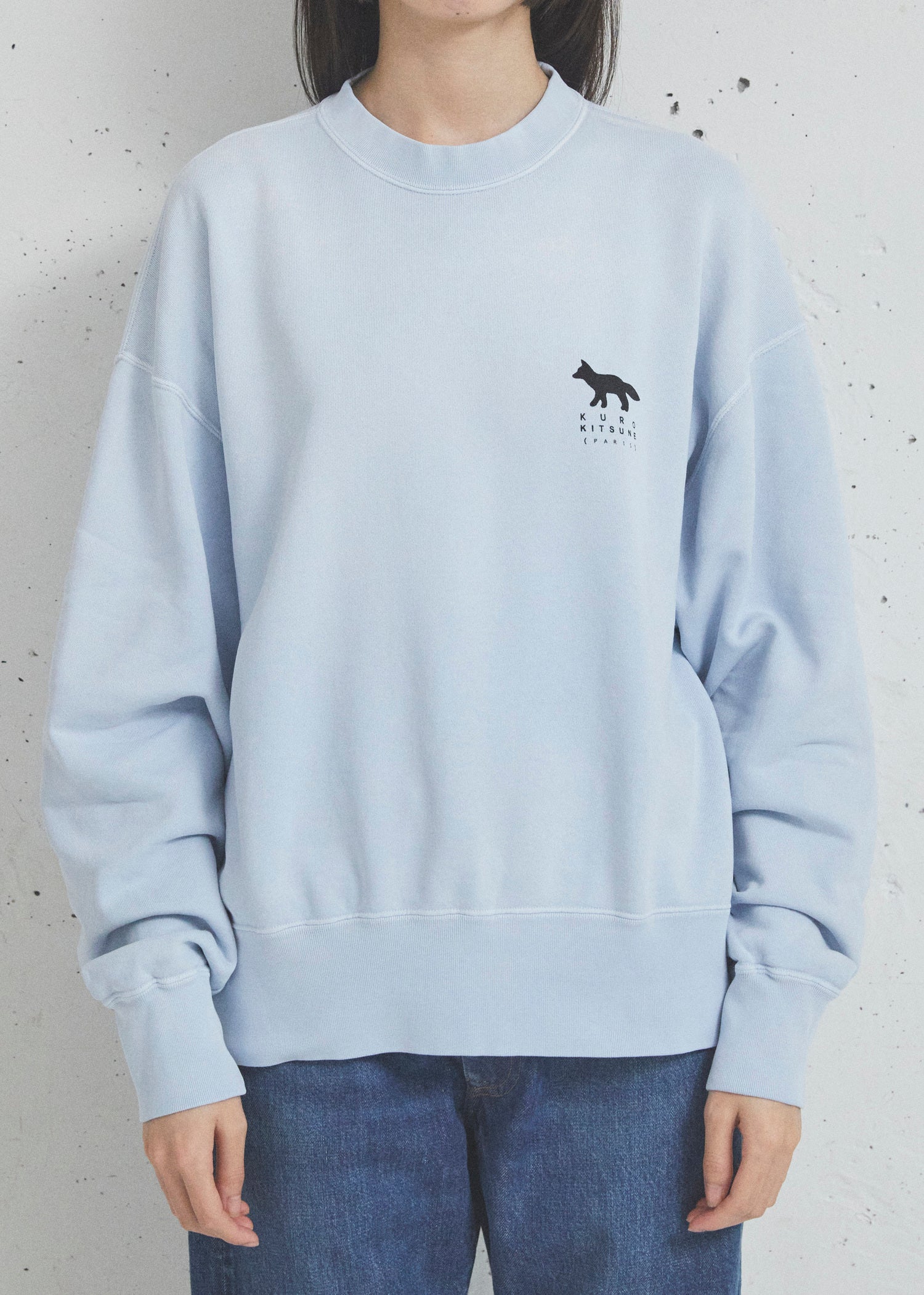 SUNFADED FOX SWEAT SHIRT | KURO × Maison Kitsuné | サンフェード